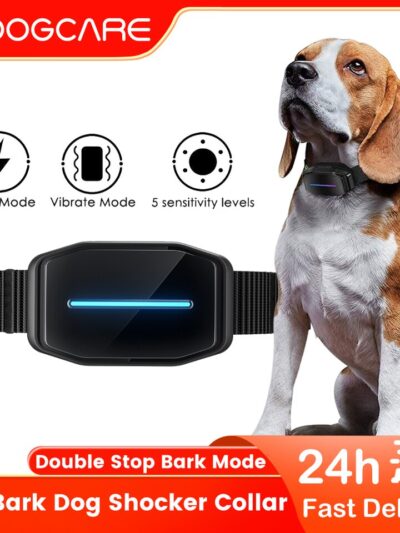 Anti-Bark Dog Collar with 7 Shock Modes & Vibration