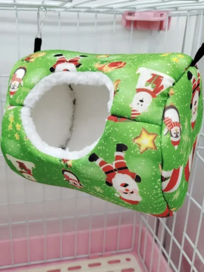 Christmas Hamster Cotton Hanging Bed