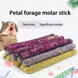 6Pcs Rose Calendula Lavender Stick Molar Chewing Toy