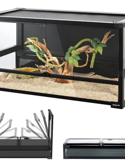 50 Gallon Tempered Glass Terrarium for Reptiles