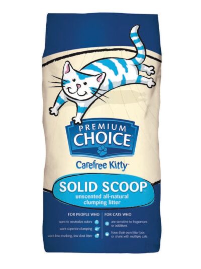 Premium Choice Litter Carefree Kitty Unscented All Natural Scoop Cat Litter 1ea/25 lb