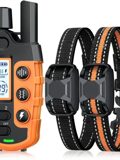 3300Ft Electric Dog Training Collar Remote Control Waterproof Pet BehaviorFor 5-120lbs Puppy With Shock Vibration Beep