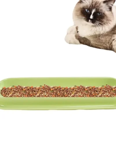 Long Feeding Cat Bowl