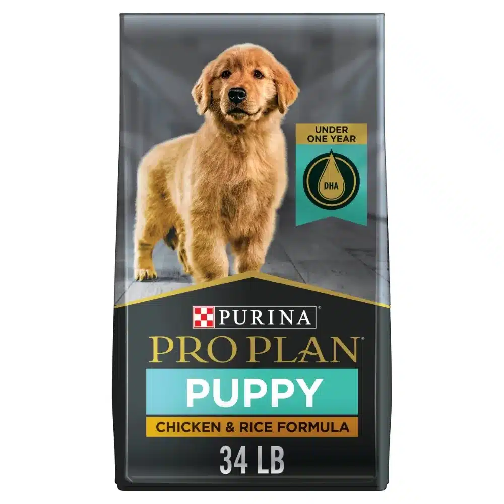 Purina Pro Plan Puppy Dry Dog Food High Protein, Real Chicken & Rice, 34 lb Bag
