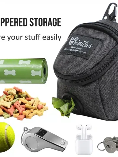 Pet Dog Treat Pouch Poop Dispenser Portable Multifunction Dog training bag Outdoor Travel Dog Bag Durable Pet accessories