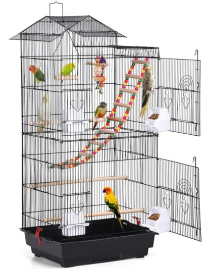 Easyfashion 39" Metal Parrot Cage