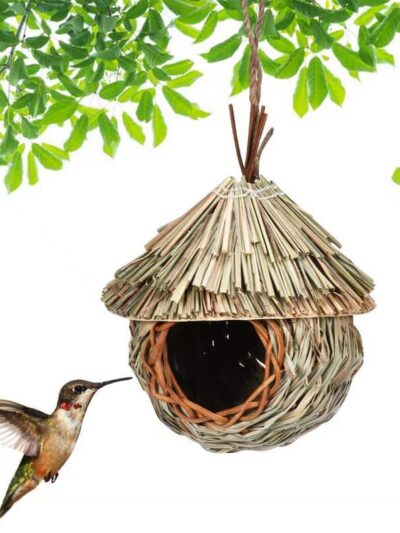 Hand Woven Hummingbird House