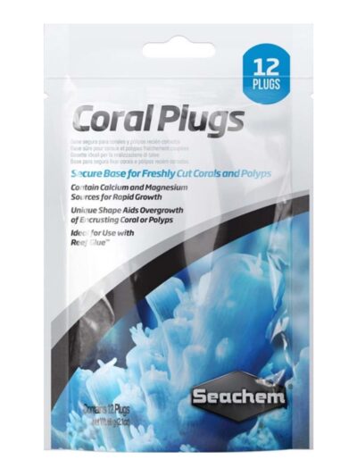 Seachem Laboratories Coral Plugs Secure Base White, 1ea/12 pk