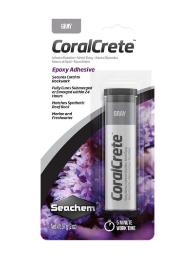 Seachem Laboratories CoralCrete Epoxy Adhesive Grey, 1ea/2 oz