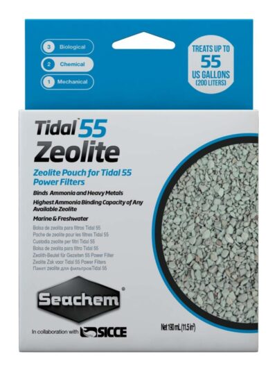 Seachem Laboratories Tidal Zeolite Ammonia and Heavy Metals Binding Media 1ea/190 ml