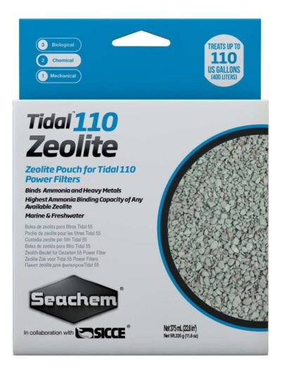 Seachem Laboratories Tidal Zeolite Ammonia and Heavy Metals Binding Media 1ea/375 ml