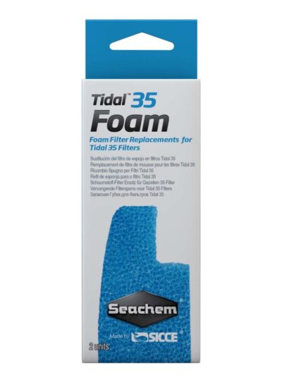 Seachem Laboratories Tidal Foam Sponge For Tidal 35 Filters, Blue, 1ea/2 pk
