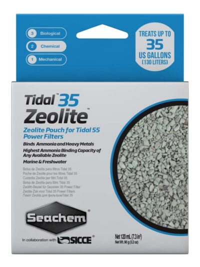 Seachem Laboratories Tidal Zeolite Ammonia and Heavy Metals Binding Media 1ea/120 ml