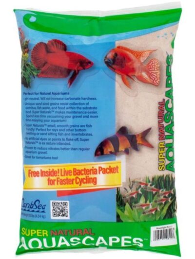 CaribSea Super Natural Aquascapes Sand Moonlight, 4ea/10 lb