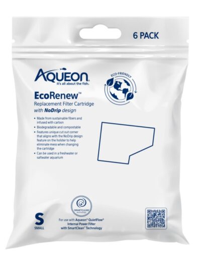 Aqueon EcoRenew Filter Cartridges 1ea/SMall 6 pk
