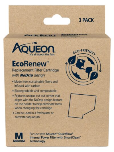 Aqueon EcoRenew Filter Cartridges 1ea/Medium, 3pk