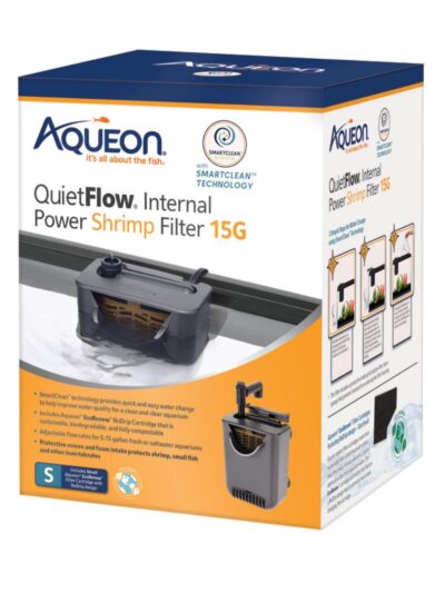 Aqueon QuietFlow Internal Filter with SmartClean Technology 1ea/Shrimp SMall