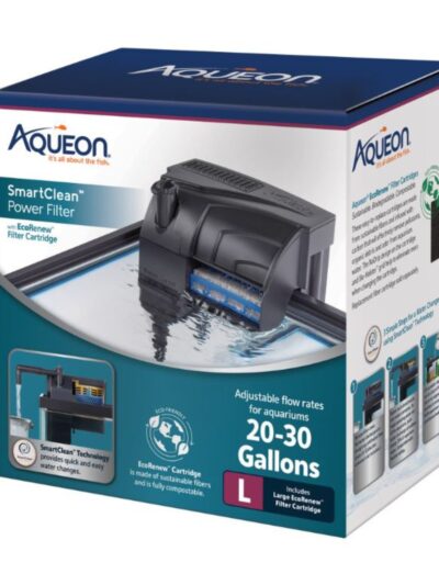 Aqueon SmartClean Power Filter with EcoRenew Filter Cartridge 1ea/2030 gal