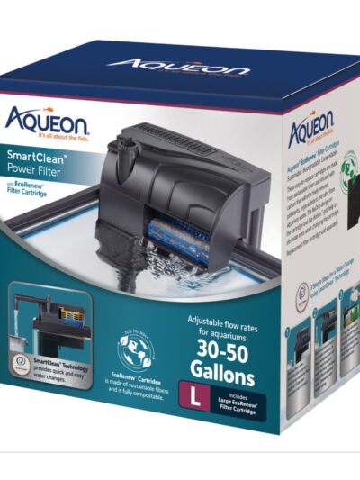 Aqueon SmartClean Power Filter with EcoRenew Filter Cartridge 1ea/3050 gal