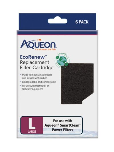 Aqueon EcoRenew Filter Cartridges Large, 1ea/6 pk