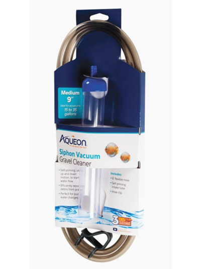 Aqueon Aquarium Siphon Vacuum Gravel Cleaner No Bulb, 1ea/Medium 9 in