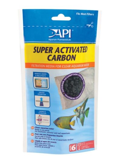 API Super Activated Carbon Filter Media 1ea/Size 6, 1 pk