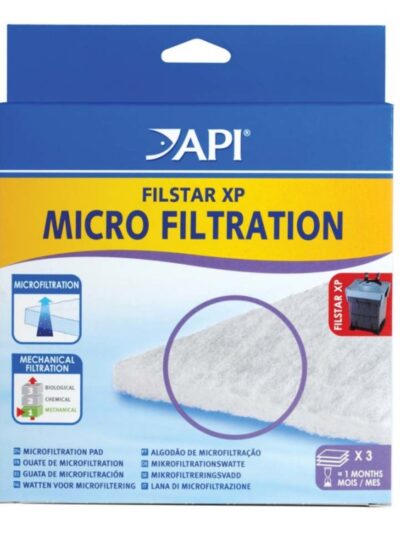 API Filstar XP Micro Filtration Pad Black, 1ea/Micro, 3 pk