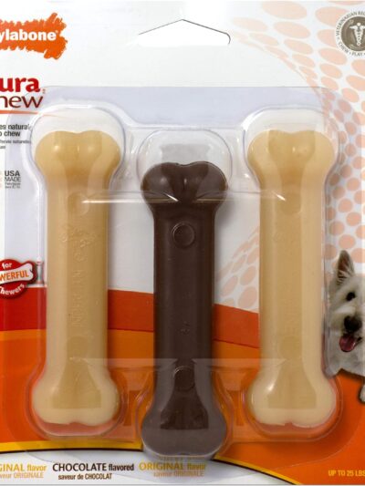 Nylabone Power Chew Variety Triple Pack Chocolate 1ea/SMall/Regular - Up To 25 Ibs.