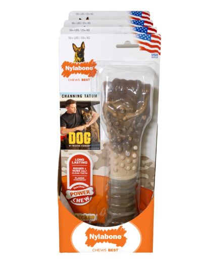 Nylabone Power Chew Camo Dog Toy Display 4ea