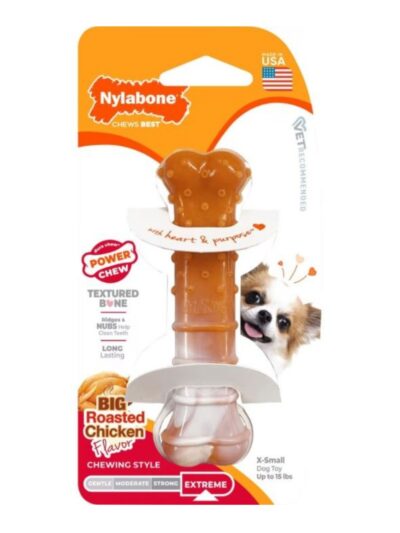 Nylabone Power Chew Limited Edition Bone Chicken XSmall