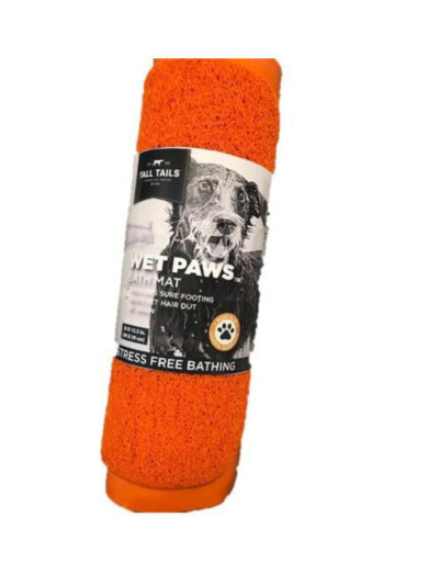 Tall Tails Dog Wet Paw Bath Mat Orange