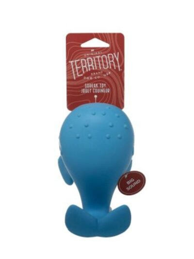 Territory Dog Latex Squeaker Whale 6.5 Inch