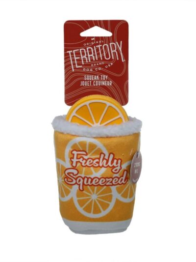Territory Dog Plush Latex 2 In 1 Lemonade 6 Inch