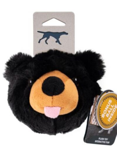 Tall Tails Dog 2 In 1 Black Bear Head 4 Inch
