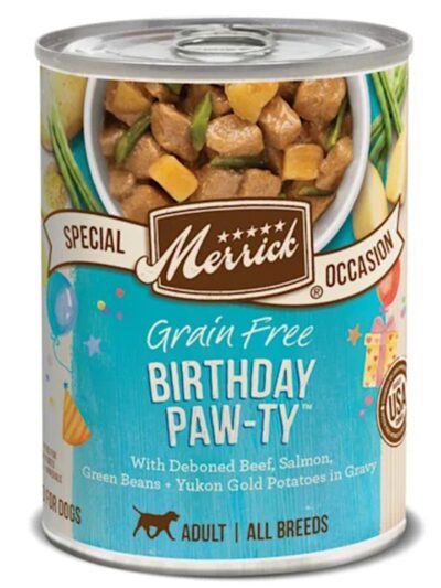 Merrick Dog Birthday Pawty 12.7oz. (Case of 12)