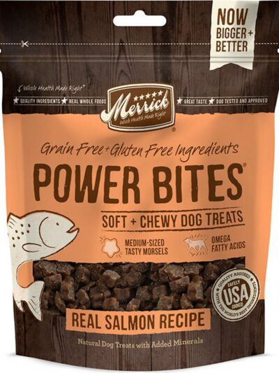 Merrick Dog Power Bite Salmon 6oz. (Case Of 6)