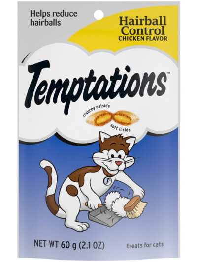 Temptations Hairball Control Crunchy & Soft Adult Cat Treats Chicken 1ea/2.1oz.