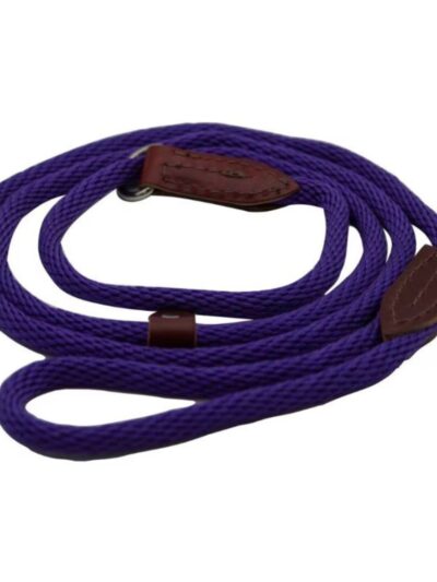 Omni Pet British Slip Loop Rope Leads For Dogs Purple