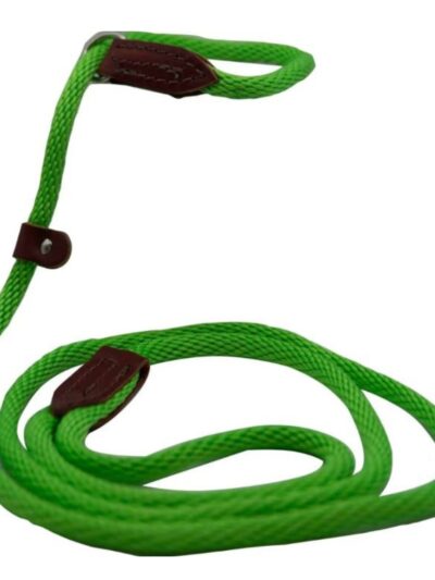 Omni Pet British Slip Loop Rope Leads For Dogs Lime Green 6ft.