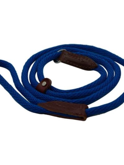 Omni Pet British Slip Loop Rope Leads For Dogs Blue 6ft.