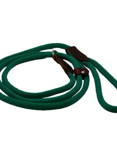 Omni Pet British Slip Loop Rope Leads For Dogs Green 6ft.