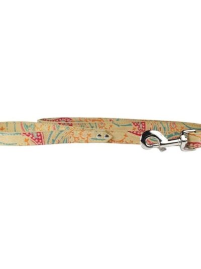 Omni Pet Leather Paisley Dog Leash Sand 1/2 x 4ft.