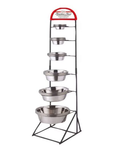 Omni Pet Standard Stainless Steel Dog Bowl Display 72 Pc