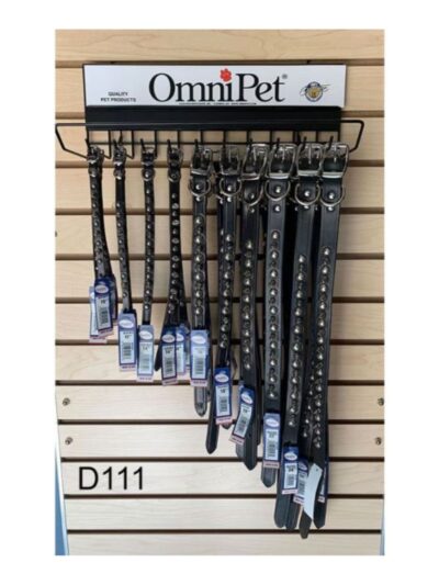 Omni Pet Latigo Spike/Stud Dog Collar Display Assorted 30 Pc