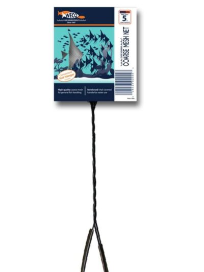 Weco Products Classic Coarse Mesh Net Extra Long Handle, Black, 1ea/5 in