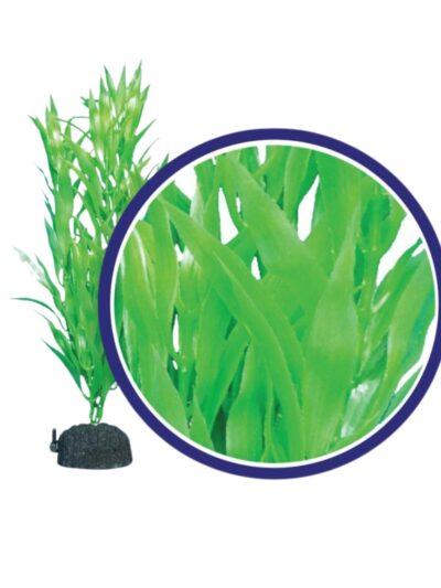 Weco Products Freshwater Series Bamboo Leaf Aquarium Plant Green, 1ea/12 in