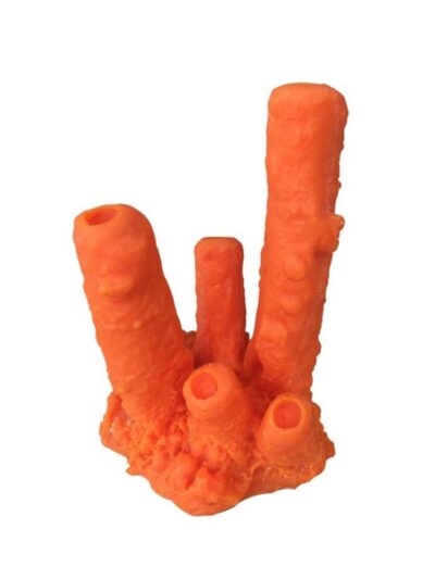 Weco Products South Pacific Coral Tube Sponge Ornament Orange, 1ea/SM