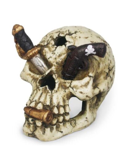 Weco Products Wecorama Catacombs Pirate Skull Aquarium Ornament Multi-Color, 1ea