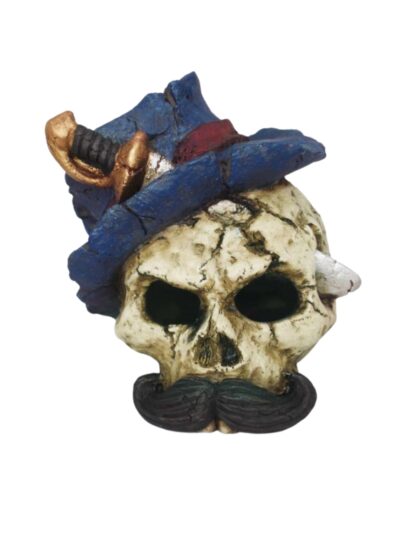 Weco Products Wecorama Catacombs Battle Skull Aquarium Ornament Multi-Color, 1ea
