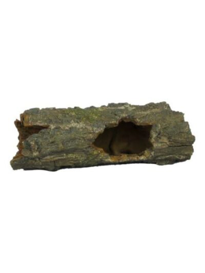 Weco Products Wecorama Sleepy Hollows Mossy Log Terrarium Ornament with Hollow Brown/Green, 1ea/SM